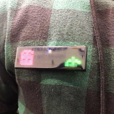 Letrero LED Multicolor Personal Escarapela Luminosa Programable LB4C