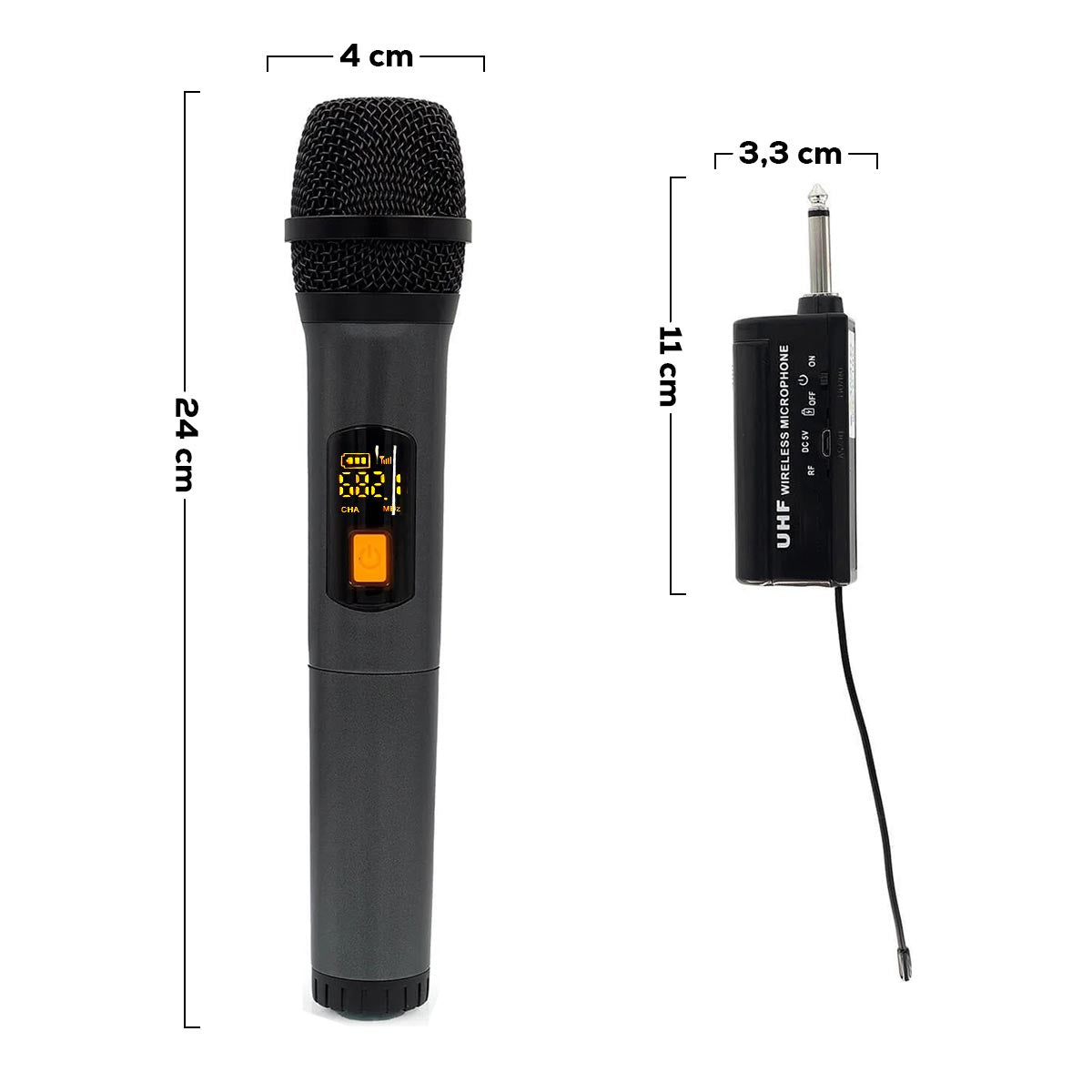 Micrófono Inalámbrico Profesional Calidad de Sonido Hi-Fi DX-U110