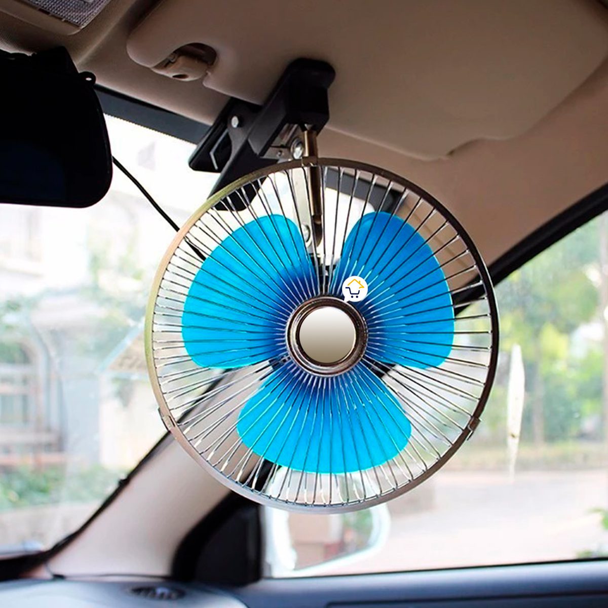 Mini Ventilador Giratorio Para Carro 12 V Abanico Portátil MV12V