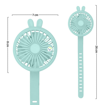 Mini Ventilador Reloj Portátil Recargable Para Muñeca MHT709