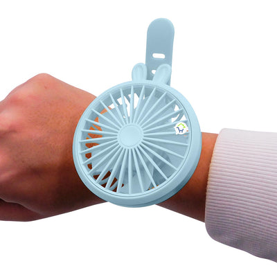 Mini Ventilador Reloj Portátil Recargable Para Muñeca MHT709