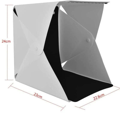 Mini estudio fotográfico plegable con luz led