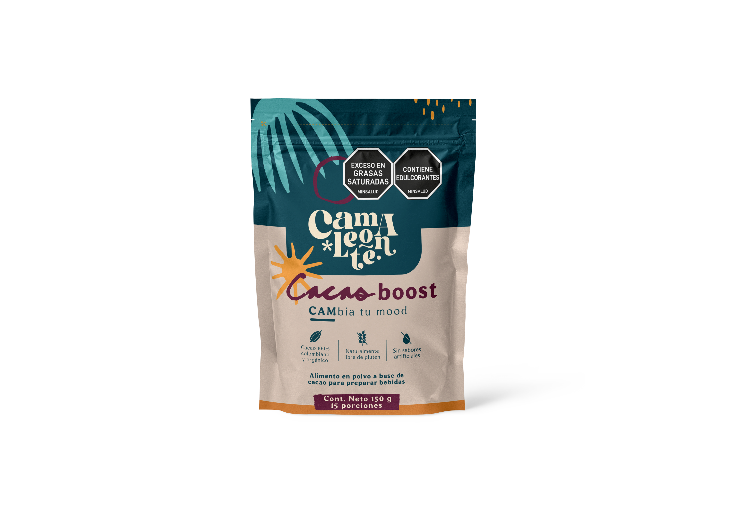 CACAO BOOST DOY PACK 150G CAMALEONTE
