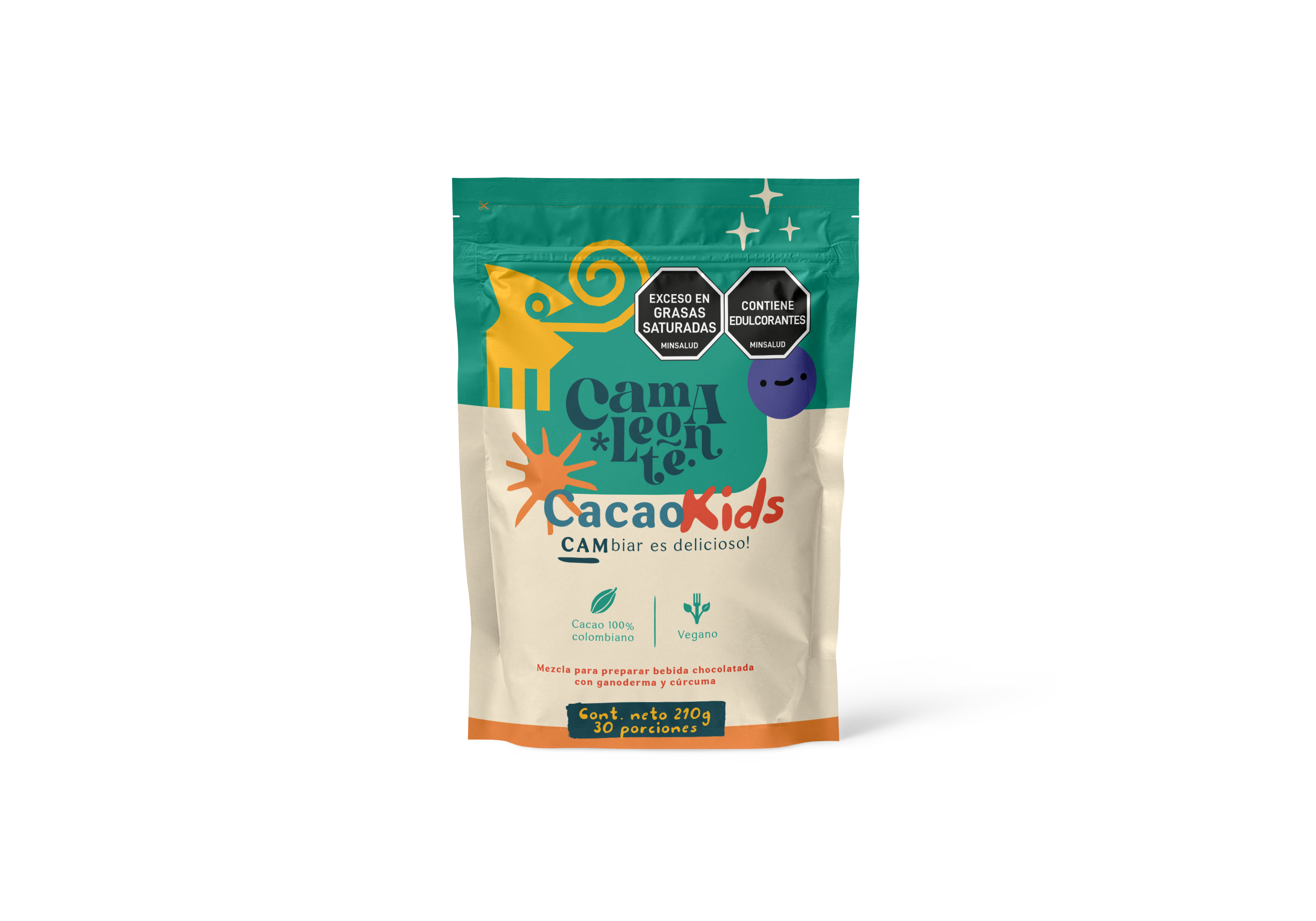 CACAO KIDS 210G BEB ACHO GANODERMA CURCO CAMALEONTE