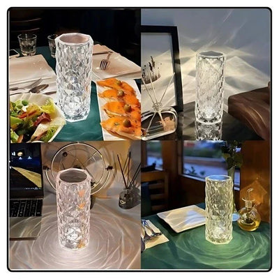 Humidificador de lámpara de cristal con luz nocturna Humidificador de niebla fría para el dormitorio del hogar