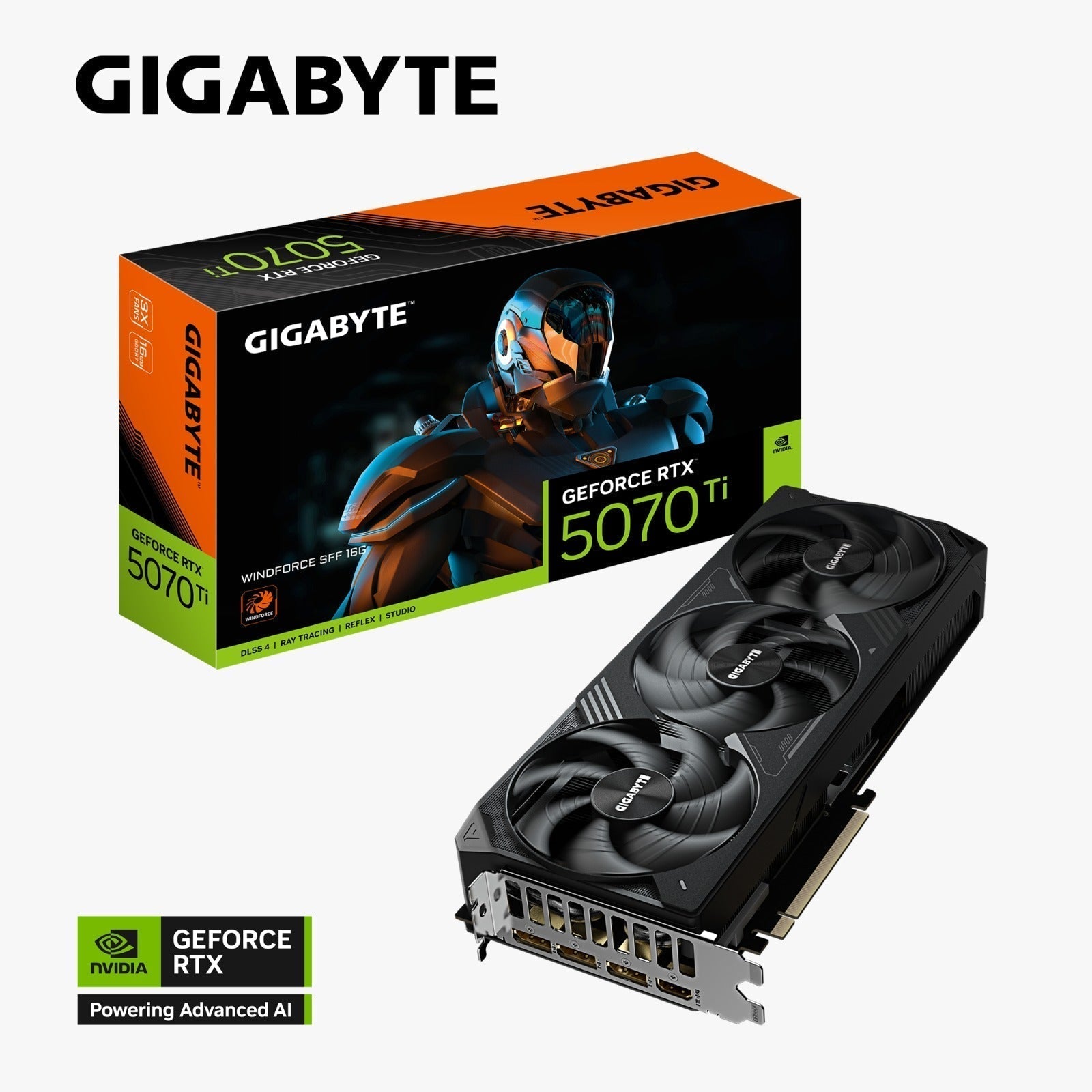 RTX 5070 Ti 16GB GDDR7 DLSS 4.0 Gigabyte Windforce SFF 3X