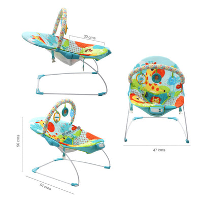 Silla Bouncer Musical Azul Pb2003 Premium Baby