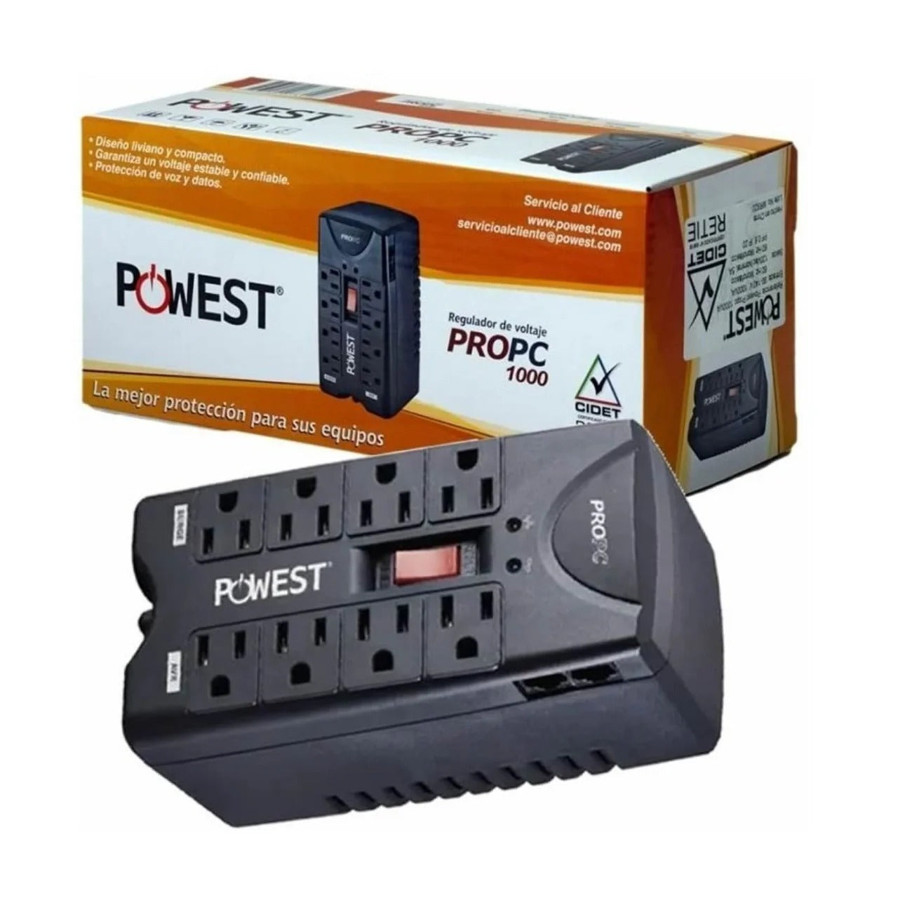 Regulador De Voltaje  POWEST Propc 1000VA