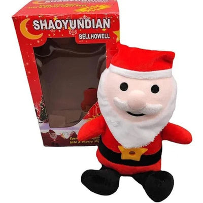 Peluche proyector de luces santa navideño
