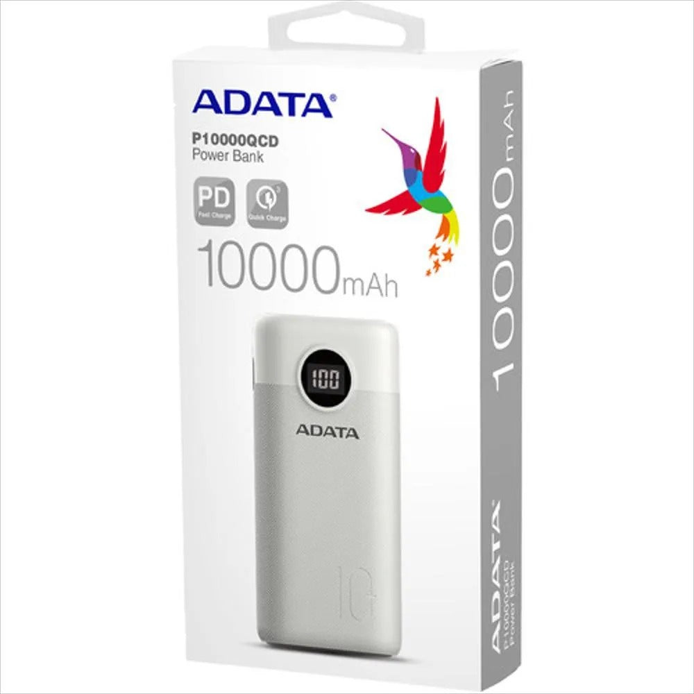 Power Bank ADATA P10000QCD 10000mAh Blanco