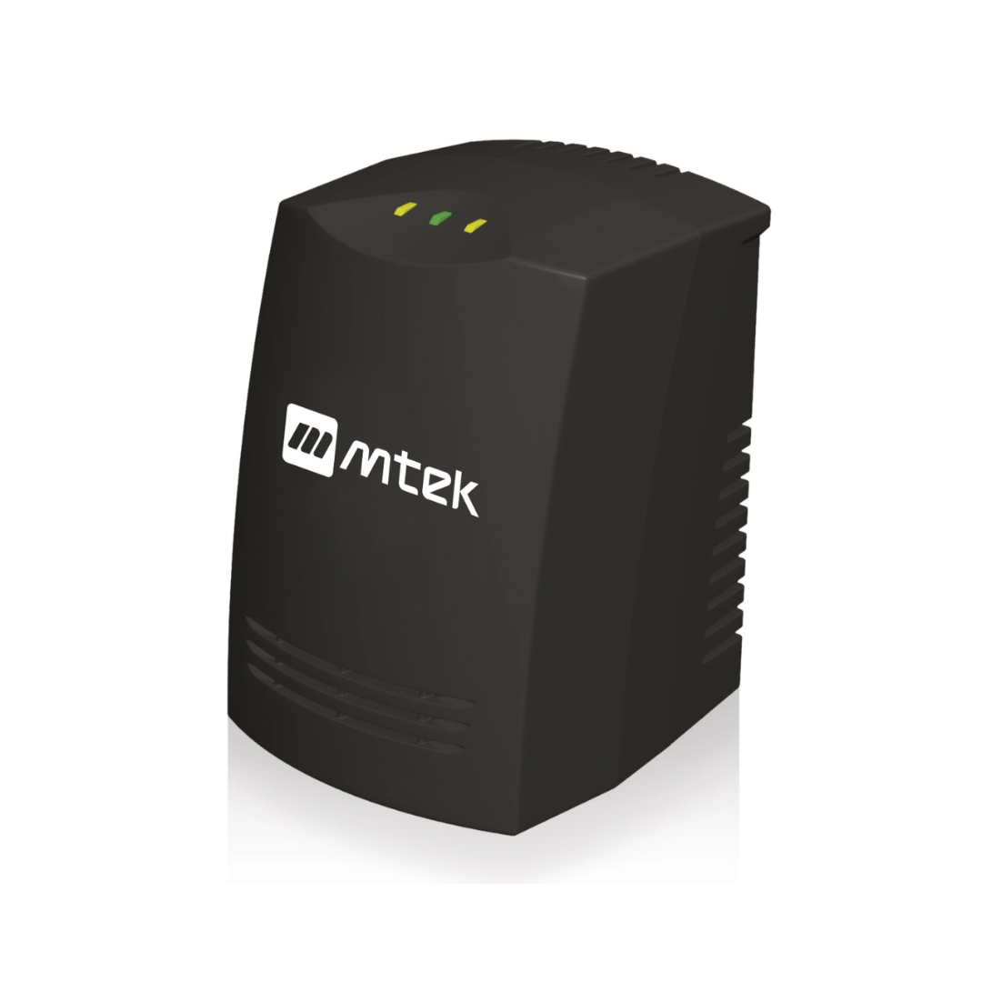 REGULADOR AUTOMATICO MTEK AVR 600VA NEGRO