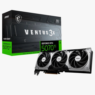 Tarjeta de Video RTX 5070 Ti 16 Gb DDR7 MSI VENTUS 3X OC