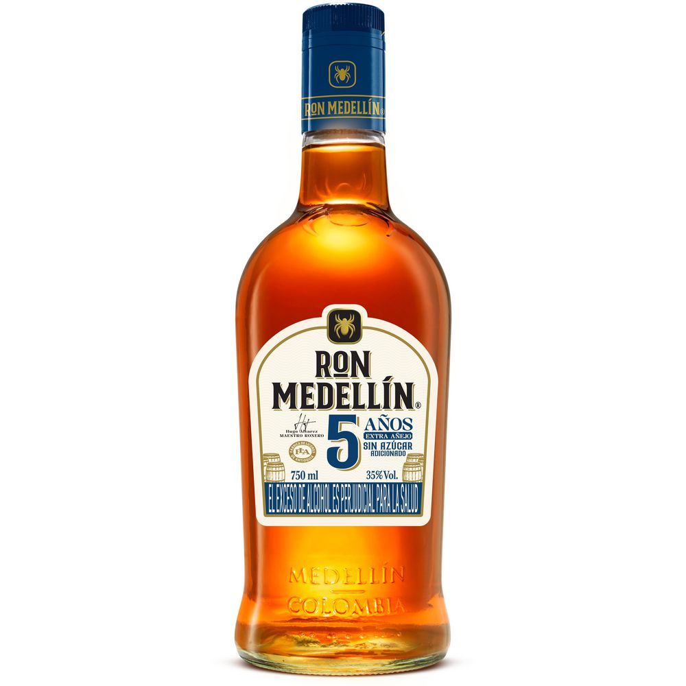 RON MEDELLIN 750ML 5 AÑOS BOTELLA