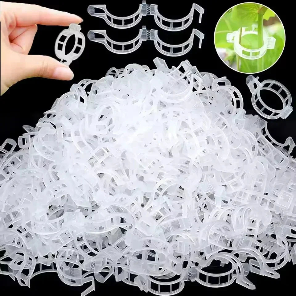 GrowGuard™ - 100 Unidades Clips de soporte para plantas
