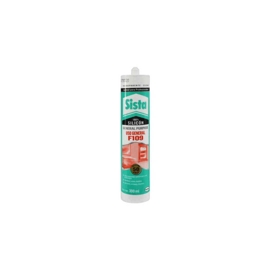 SILICONA TUBO TRANSPARENTE SISTA PECERA F109 X 300ML