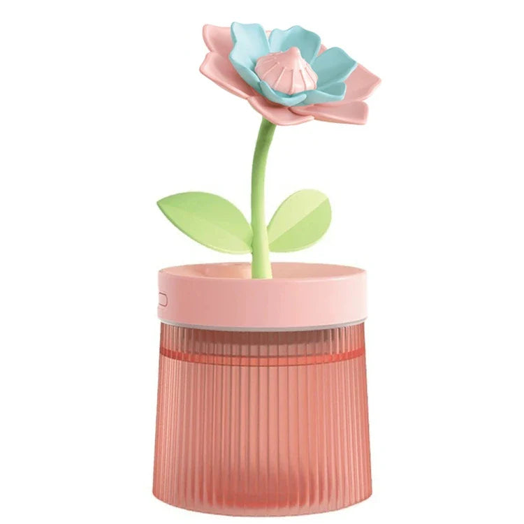 Humidificador USB con forma de flor para el hogar, la oficina y la residencia estudiantil