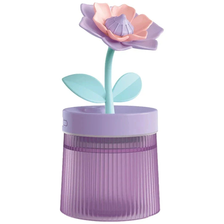 Humidificador USB con forma de flor para el hogar, la oficina y la residencia estudiantil