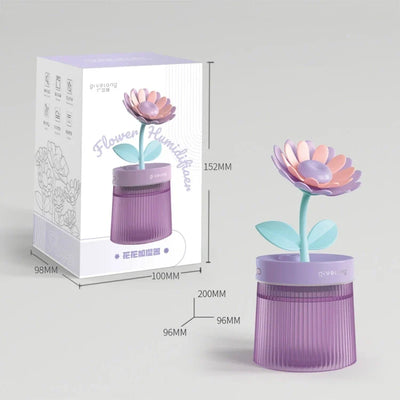 Humidificador USB con forma de flor para el hogar, la oficina y la residencia estudiantil