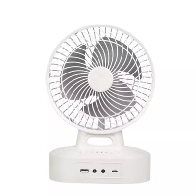 Ventilador de Mesa Recargable 7" Incluye Panel Solar 6V-3.5W BP-V145S