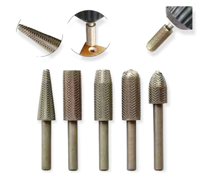Pack de 5 Brocas para Pulir y Moldear
