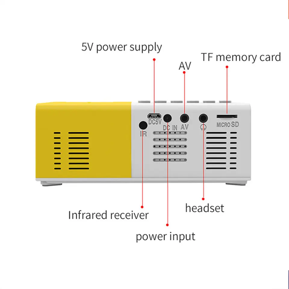 Mini Proyector Portatil LED Conexión Telefono Wifi YG300S