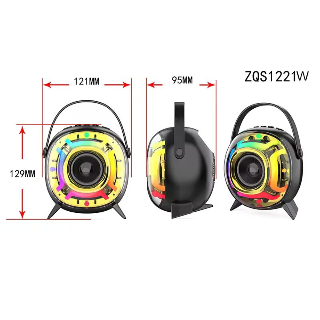 Radio Parlante Karaoke Con Luz RGB ZQS1221W