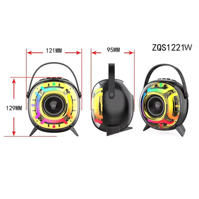 Radio Parlante Karaoke Con Luz RGB ZQS1221W