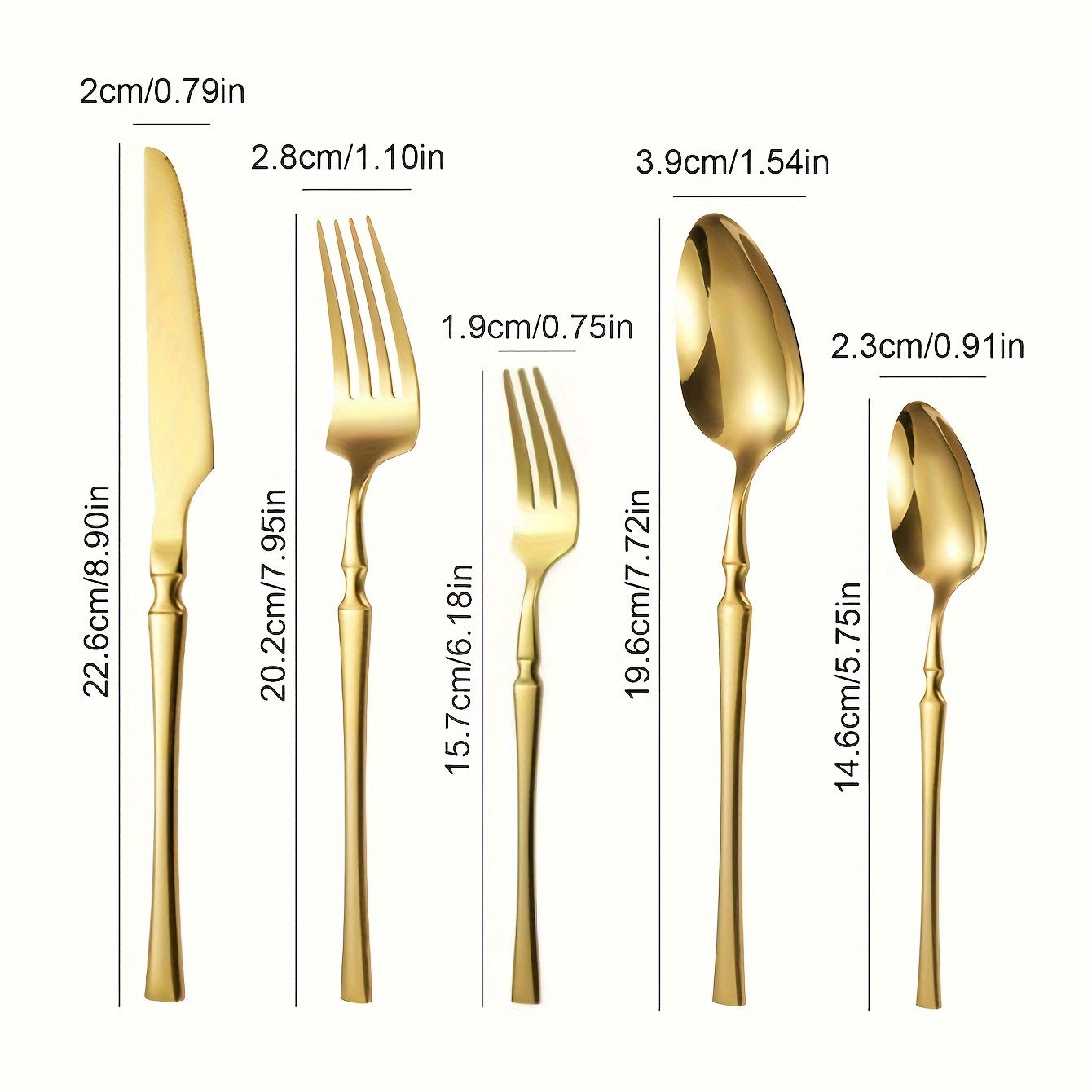 Set de cubiertos de acero inoxidable - 20/30/40 piezas de cubiertos elegantes con mango delgado, vajilla premium para 4/6/8 personas, incluye cuchillos, tenedores, cucharas, cubiertos de postre, ideal para el hogar, la cocina, el restaurante, las fiestas