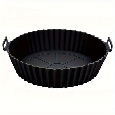 Fritadora de aire reutilizable con revestimiento de silicona - Fácil limpieza, antiadherente, apto para horno y microondas, perfecto para cocina y horneado en casa, accesorios para fritadora de aire