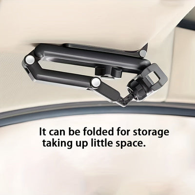 Soporte para teléfono móvil de parasol giratorio universal 360° para coche, soporte de navegación para automóviles, material duradero ABS, ajustable y adecuado para vehículos, cocinas y dormitorios