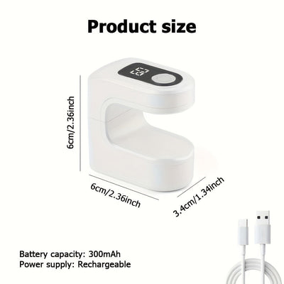Linterna Portátil Mini para Uñas con Pantalla Digital, Secador de Gel Plástico Recargable USB, Ideal para Endurecer Uñas en Casa y Salón