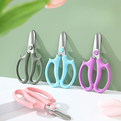 Tenacillas Profesionales con Empuñadura Cómoda para Ambas Manos, Estilo Clásico, Hoja de Acero Inoxidable, Tijeras de Jardinería Manuales, Ideales para Arreglos Florales y Cuidado de Plantas