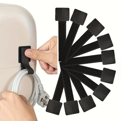 Paquete de 10 organizadores de cables multiusos para electrodomésticos de cocina - Envolturas de cables de nailon duraderas para batidoras de pie, cafeteras y más - Fácil instalación, soportes de cables que ahorran espacio para mostradores libres de deso