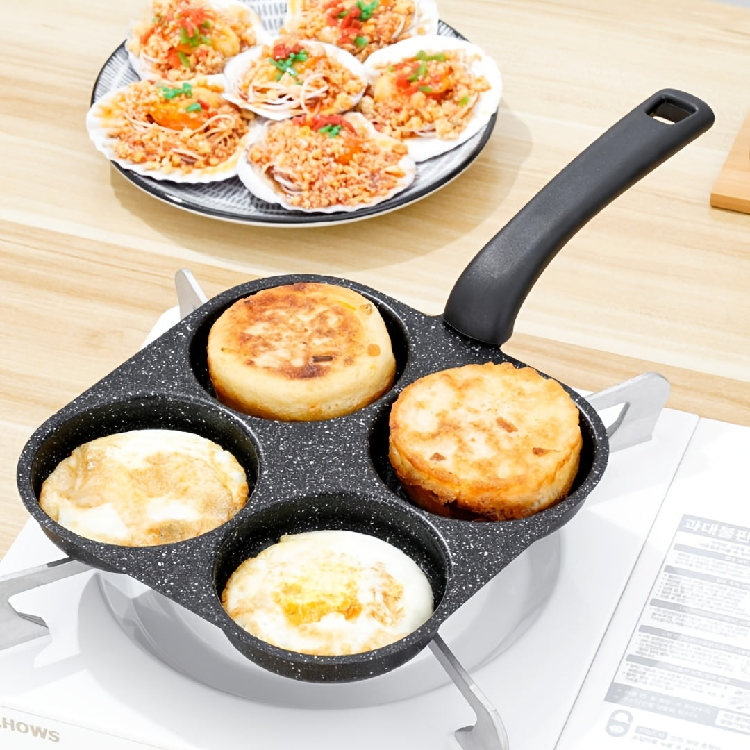 1 sartén para huevos antiadherente, sartén para tortitas de desayuno, sartén de hierro fundido para hamburguesas de huevo, compatible con estufa de gas y eléctrica, múltiples cocinas, herramientas ideales de cocina, suministros de cocina, accesorios de c