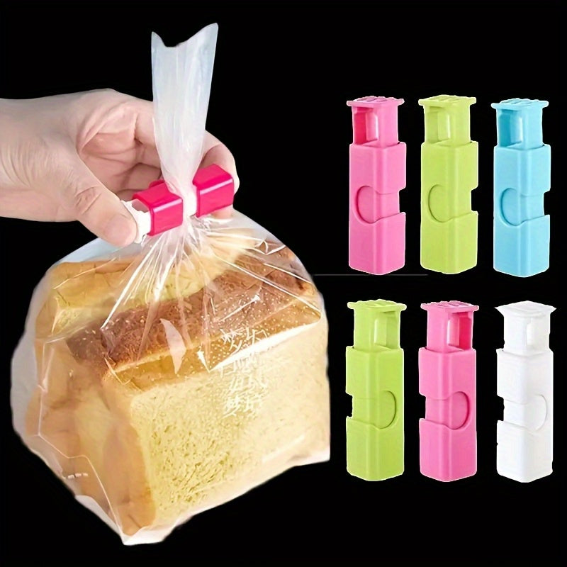 20 unidades de Bolsas de plástico de cierre de resorte con colores - Almacenamiento a prueba de humedad para snacks, pan y más - No requiere batería, uso diario, almacenamiento de snacks|Bolsas de cremallera vibrantes|Cierre de resorte, contenedores de a