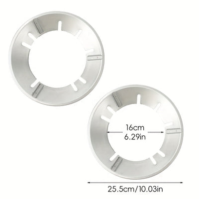 2pcs Cubiertas para Quemadores de Estufa de Gas - Resistentes al Calor, Anillos Antideslizantes para Ventilación, para Cocinar Eficientemente, Adecuados para Sartenes Planas y Redondas, Ideales para Uso en Casa, Dormitorio y Restaurante, Protectores para