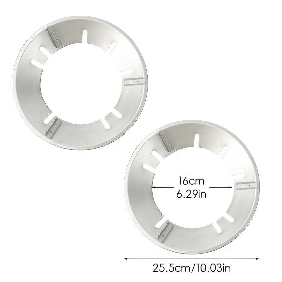 2pcs Cubiertas para Quemadores de Estufa de Gas - Resistentes al Calor, Anillos Antideslizantes para Ventilación, para Cocinar Eficientemente, Adecuados para Sartenes Planas y Redondas, Ideales para Uso en Casa, Dormitorio y Restaurante, Protectores para