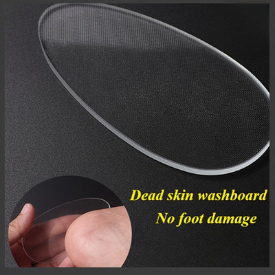 Nano Glass Foot File - Limpiador de pies de doble cara, sin necesidad de electricidad, sin fragancia, uso húmedo/secado, fácil de limpiar, herramienta de cuidado de pies profesional para pies secos y ásperos, color beige claro, limpiador de pies, diseño