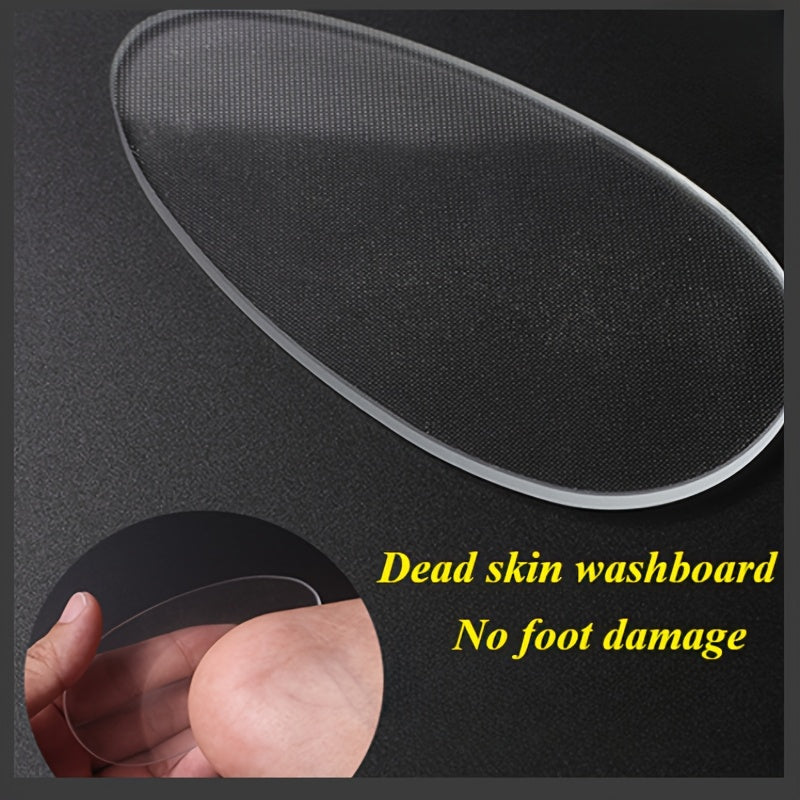 Nano Glass Foot File - Limpiador de pies de doble cara, sin necesidad de electricidad, sin fragancia, uso húmedo/secado, fácil de limpiar, herramienta de cuidado de pies profesional para pies secos y ásperos, color beige claro, limpiador de pies, diseño