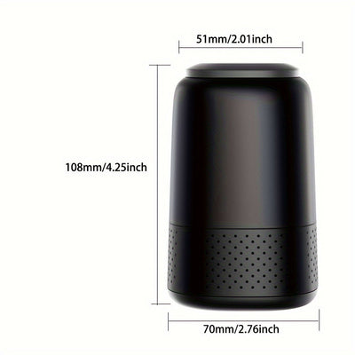 Filtro de Aire Personal Portátil 1pz - Purificador de Humo, Hasta Más de 1000 Usos, Sin Necesidad de Electricidad, Ideal para Frescura en Movimiento, Regalo Perfecto para Navidad y Año Nuevo