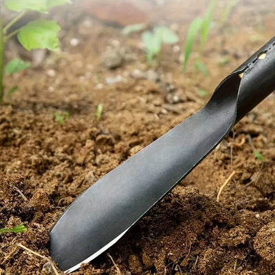 Par de Pala de Jardinería de Metal - para Cavar, Trasplantar, Plantar y Desmalezar - No Requiere Electricidad - Estructura de Metal Robusta