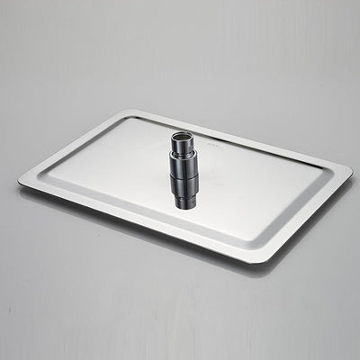 Cabezal de Ducha de Acero Inoxidable con Diseño Cuadrado Ultrafino, Accesorio de Baño Ahorrador de Agua
