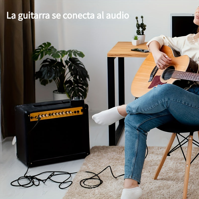 I-zclive, Cable de audio de 90 grados de 6.5 mm, de 6.35 mm de cobre libre de oxígeno, Línea de reducción de ruido de codo recto de 6.35, Conector de metal aplicable para computadora, Eid Al-Adha Mubarak