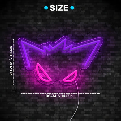 Linterna LED de Neón con Temática Anime - Brillo Ajustable, Alimentación USB y Multicolor para Paredes, Ideal para Dormitorios y Salas de Juegos - Regalo Perfecto para Fans del Anime y Jugadores, Diseños de Personajes de Dibujos Animados