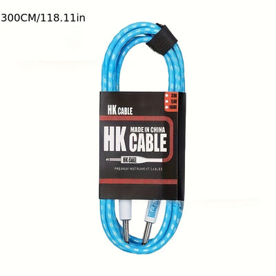 Cables de amplificador de guitarra eléctrica y bajo de alta calidad - 10 pies/20 pies, fidelidad superior, flexibilidad duradera, compatible con todos los instrumentos, uso en escenario y estudio, cable de amplificador.