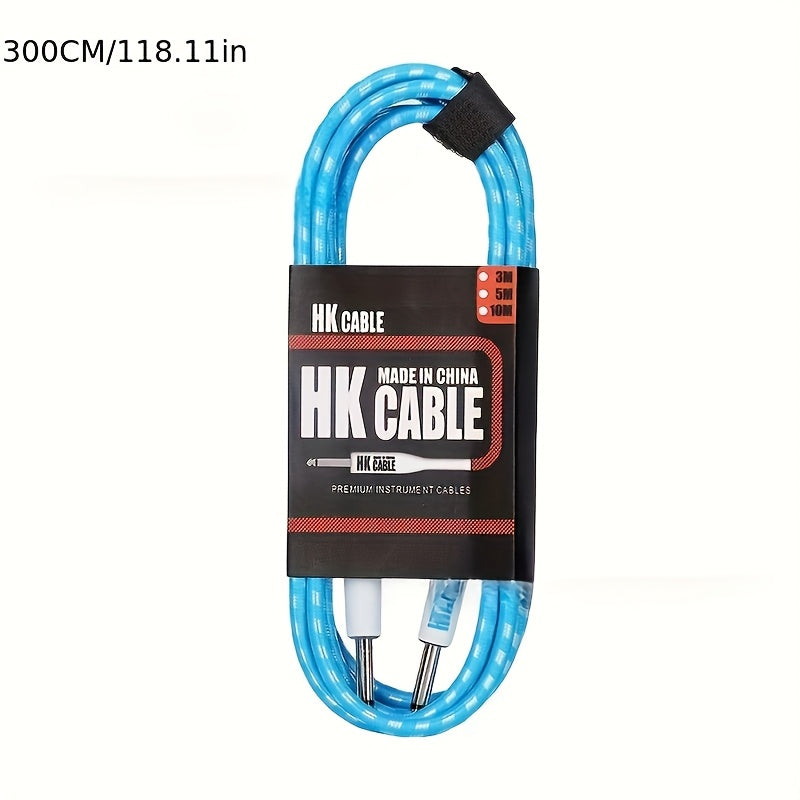 Cables de amplificador de guitarra eléctrica y bajo de alta calidad - 10 pies/20 pies, fidelidad superior, flexibilidad duradera, compatible con todos los instrumentos, uso en escenario y estudio, cable de amplificador.