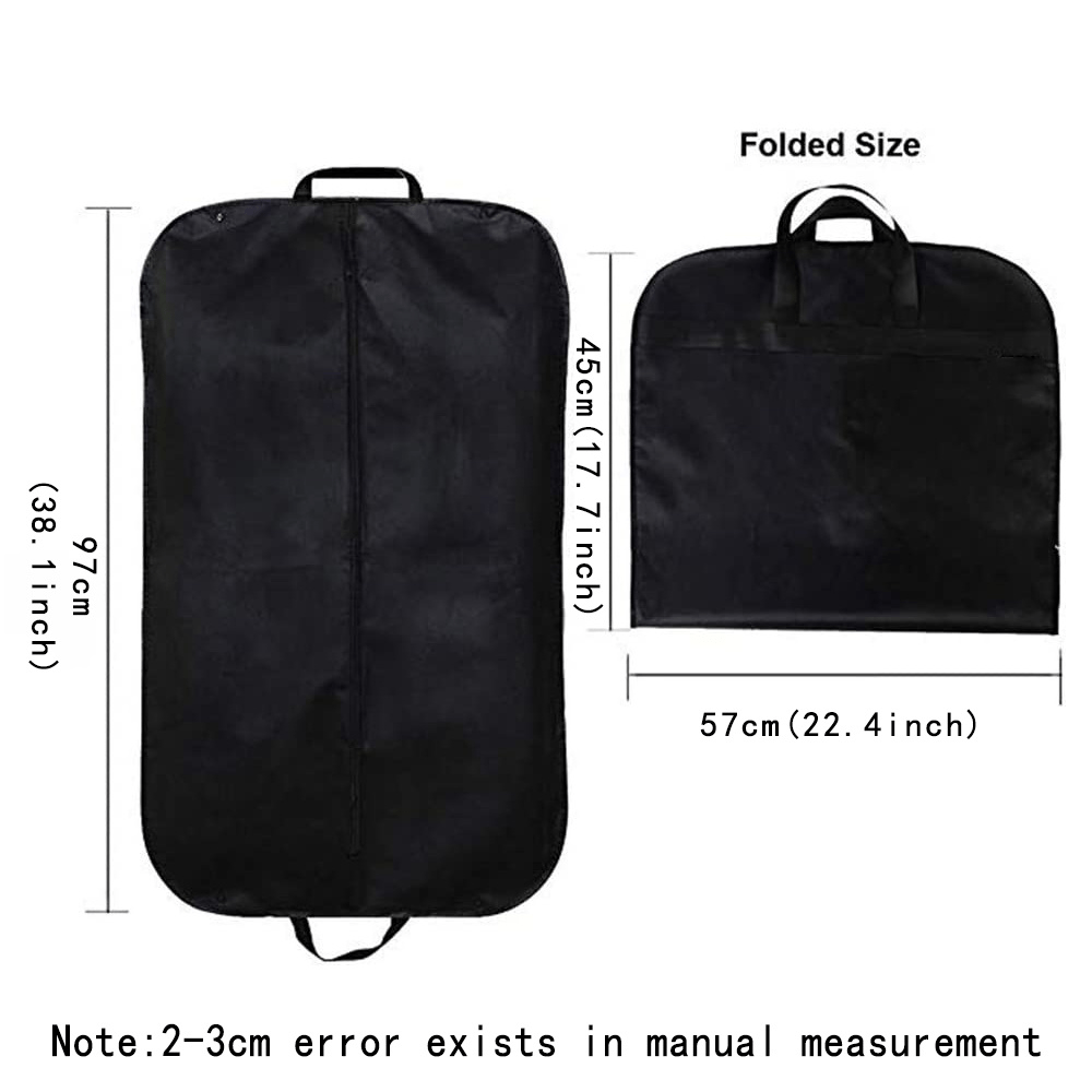 Bolsas organizadoras de ropa estilo occidental AmaBe - Tela negra resistente con letras doradas, cierre de cremallera, organizador plegable para accesorios de viaje y vacaciones, organizador de ropa para viajes | Letras decorativas | Bolsa de almacenamie