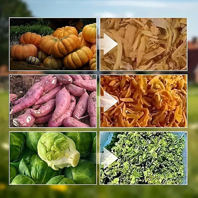 1 Juego de Cuchilla Ajustable para Cortar Hierba Agrícola, Picadora de Verduras con Orificio de Instalación – Mejora la Eficiencia en el Corte de Pasto y Vegetales