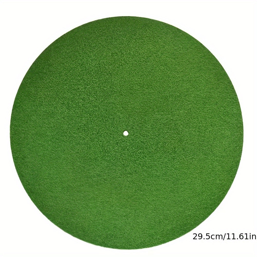 1pc Alfombrilla Antiestática de Fieltro de Alta Calidad para Tocadiscos - Grado Audiófilo, 3mm de Grosor, Almohadilla Deslizante para Reproductor de Vinilos de 11.61in en Colores Variados, Protección Duradera para Fonógrafo