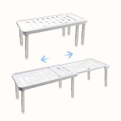 Estante extensible multifuncional de 1 pieza, accesorios de cocina, organizador de especias, tamaño grande, estante de almacenamiento para utensilios de cocina, separador de gabinete, organizador de ollas. Estante de almacenamiento extensible para debajo